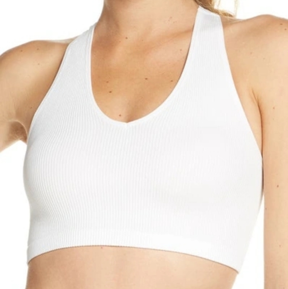 Free People FP Movement Free Throw Crop Top Ribbed Racerback Athletic Tank